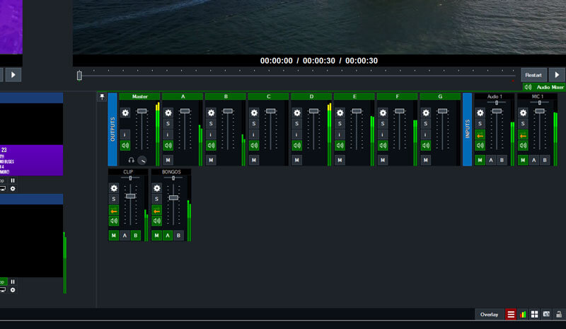 vmix audio output