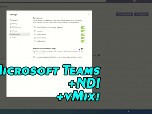Microsoft Teams vMix NDI